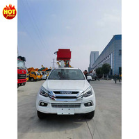 Camion de plates-formes de travail aériennes de ramassage de 14m Qingling ISUZU Dmax Boom Lifter Machines de construction 2025 fonctionnement à haute altitude