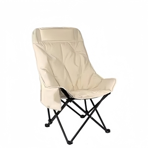 Chaise <span class=keywords><strong>lune</strong></span> pliable portable en coton avec cadre en aluminium, inclinaison réglable sur quatre positions pour le camping, <span class=keywords><strong>la</strong></span> cour et <span class=keywords><strong>la</strong></span> détente en extérieur - Product Image 2