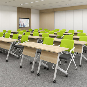 Escritorio Plegable de Acero LEADCOM LS-424AS con Marco de Mesa Abatible para Uso en Oficinas y Aulas Escolares - Product Image 5