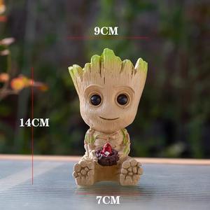 <span class=keywords><strong>Maceta</strong></span> suculenta creativa <span class=keywords><strong>Groot</strong></span> Tree Man, decoración de resina de escritorio de madera brasileña única y bonita - Product Image 3