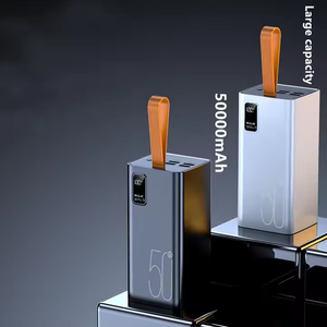 พาวเวอร์แบงค์พกพาความจุสูง 50000mAh พร้อมหน้าจอ LED แสดงผลแบบดิจิตอล ช่องเสียบ USB 4 ช่อง และ Type-C รองรับ USB C PD 22.5W ชาร์จเร็ว - Product Image 4