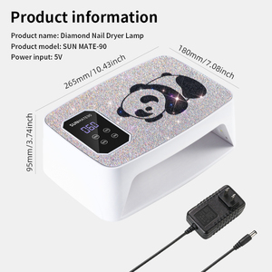 Lámpara de Curado UV LED Profesional de Alta Calidad con <span class=keywords><strong>90</strong></span> LED, 2 en 1, para Manicura, Secador de Esmalte de Uñas en Gel, 380W - Product Image 3
