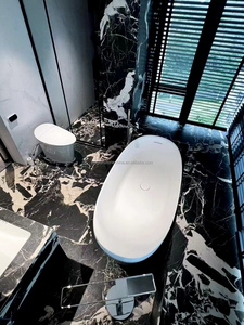 Lớn định dạng Napoleon Đen thiêu kết đá slab trang trí nội thất phòng tắm Vanity tráng men đầy đủ cơ thể đá gạch thảm - Product Image 3