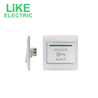 Botón de Salida para Control de Acceso Tipo 86, Montaje Superficial o Empotrado, Interruptor de Reinicio Automático, Panel de Alimentación Eléctrico LiKE