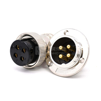 Connecteur de prise d'interface aéronautique GX30 GX25 GX20 GX18 GX16 GX12 DF30 GX30 2 3 4 5 6 7 8 9 10 12 14 broches à bride