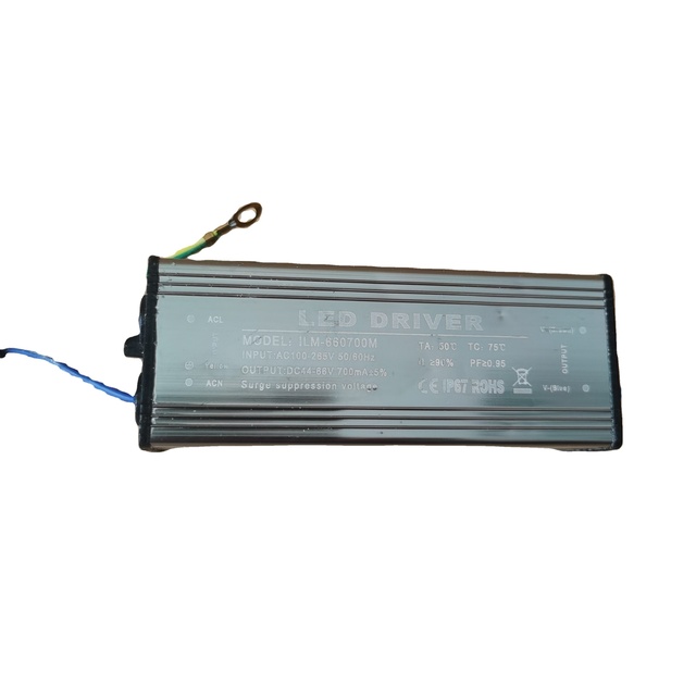 IP67 Constant Current Full Range Input Voltage 700mA 50W LED Driver Isolation Flicker Free Power Supply CC LED Driver