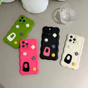Niche wind 3D geometry DIY phone case Soft phone case all included for iphone 11-14promax shell