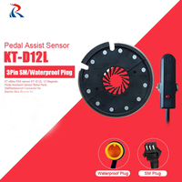 Capteur d'assistance au pédalage KT-D12L pour vélo électrique, capteur PAS 12 aimants 36V/48V, connecteur étanche, prise SM 3 broches, kit vélo