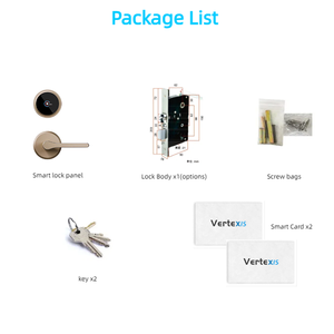 Tùy chỉnh trong kho khách sạn Hệ thống kiểm soát truy cập cửa trước an toàn hợp kim nhôm khóa cửa xử lý kết nối wifi dữ liệu đám mây - Product Image 6