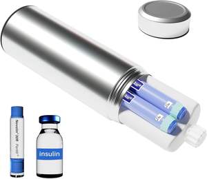 Sistem Pendingin Canggih untuk Botol Insulin, Penyimpanan Tahan Air, Ringan, Baja Tahan Karat, Perawatan <span class=keywords><strong>Diabetes</strong></span> - Product Image 1