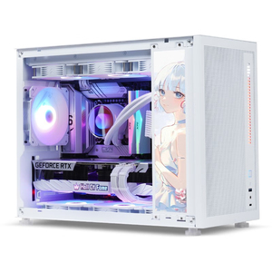 Lovinglcool Ốp hình Khối CPU làm mát graffiti tự làm bảng điều khiển cạnh tủ để bàn giữa tháp Ốp Máy tính chơi Game màu trắng MATX ITX kèm quạt 7 argb - Product Image 2