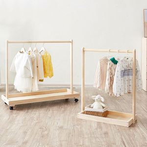 ชั้นวางเสื้อผ้าเด็กแบบ DIY สำหรับเด็กวัยหัดเดินและสัตว์เลี้ยง พร้อมล้อเลื่อน - Product Image 1