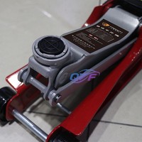 Cric hydraulique à roulettes de 3 tonnes pour voiture, profil bas, acier, grande taille, plateau, cric de sol avec double pompe pour voiture