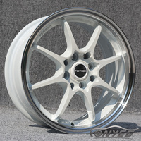 Fonyee 15 15 × 4x10 بوصة. 3 متعددة الأشكال 4 ثقوب Huecos Mag سبائك الألومنيوم عجلات سيارة ركاب السيارات Rines Jantes