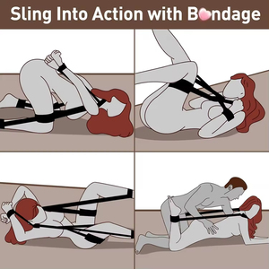 ケンリン高品質BDSMボンデージセット 女性＆カップル向け-レザー拘束具 脚枷 手錠 SMゲームプレイ - Product Image 6