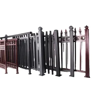 Fabricant Fabricant de vente directe d'usine de clôture en aluminium, barrière de sécurité de cour, clôtures en aluminium personnalisées