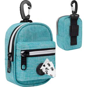 Porte-sacs à déjections canines en tissu portable NIBAO pour la marche, la randonnée, la course à pied, les voyages - Avec un rouleau de sacs à déjections canines - Product Image 1