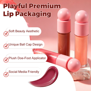 Brillo Labial Nude con Vitamina E y Lazo de Cinta para Niñas, Holográfico, Larga Duración, Efecto Espejo, No Pegajoso - Product Image 4