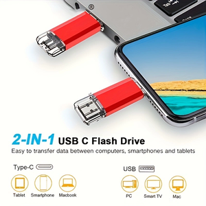 256GB thumb <span class=keywords><strong>drive</strong></span> với USB A và USB C cho PC, di động lưu trữ bên ngoài <span class=keywords><strong>1TB</strong></span> USB C <span class=keywords><strong>Flash</strong></span> <span class=keywords><strong>Drive</strong></span> cho MacBook và điện thoại Android - Product Image 3