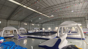 Plataforma Flotante Inflable de PVC de Alta Resistencia, Personalizable en Color y Logotipo, para Piscina, Refugio para Barcos, Salón Flotante, Suministro de Fábrica - Product Image 5