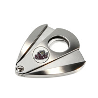 Coupe-cigares en métal de qualité supérieure en cuir PU personnalisé, coupe-parfait, coupe-cigares courts en métal, briquet