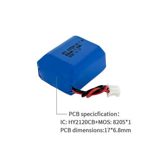 공장 사용자 정의 충전식 리튬 이온 폴리머 배터리 팩 UFX 102530-2S 7.4V 800mAh 2S1P - Product Image 6