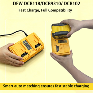 <span class=keywords><strong>Cargador</strong></span> <span class=keywords><strong>Universal</strong></span> <span class=keywords><strong>para</strong></span> Paquete de Baterías de Litio de 12V/24V, Compatible con <span class=keywords><strong>Taladro</strong></span> <span class=keywords><strong>Inalámbrico</strong></span>, Atornillador de Impacto, <span class=keywords><strong>Taladro</strong></span> Percutor, Todas las Sierras, Sopladores y Herramientas - Product Image 3