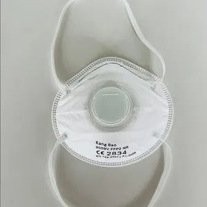 FFP2 NR fincan tarzı burun maskesi ile ekshalasyon vana kafası askıları sanayi koruma logosu için özel hızlı teslimat solunum maskesi