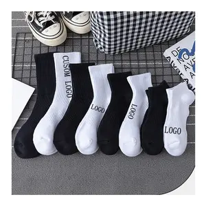 Calcetines tobilleros personalizados de poliéster para hombre, calcetín blanco liso de corte bajo, subliminaciones, venta al por mayor