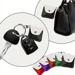 Wedding <b>Holder</b> Keychain Small Travel Jewelry <b>Box</b> Pu Leather Ring Pouch for Rings <b>Earrings</b> - Product Image 3