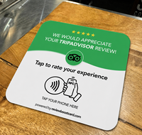Code QR dynamique Google Review avec support de table NFC pour menu de restaurant Instagram Facebook Whatsapp Linkedin