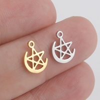 Mini pendentif à breloques de sensibilisation au cancer du sein avec ruban d'espoir minimaliste en acier inoxydable de haute qualité pour bijoux à bricoler soi-même vente en gros