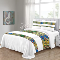 Literie de style marocain au design traditionnel éthiopien européen Ensemble complet de literie imprimé en 3D Ensemble de housse de couette avec taie d'oreiller