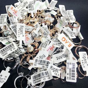 Cheap Women's Crystal Color Zirconium Gold Plated Modern Handmade Bulk Rings for Promotional Use - Product Image 6