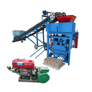 Verimli bir üretim hattı oluşturmak için bir konveyör bant ve bir mikser ile donatılmış en çok satan Model 4-35 tuğla makinesi - Product Image 4