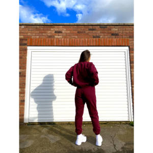 Abbigliamento da casa per jogging bordeaux - Product Image 3