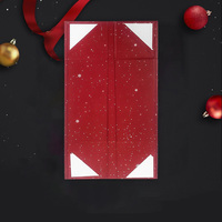 Flip Top Red Weihnachts verpackungs fenster Design Cookie Chocolate Geschenk box