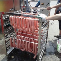 Four à fumage électrique et à gaz pour poulet entier, bacon, poisson et viande, idéal pour la restauration