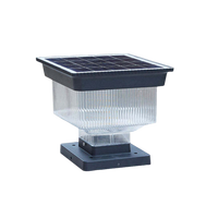OVO-019 Lampe solaire LED moderne pour poteau, étanche IP65, éclairage décoratif extérieur pour portail, pilier, clôture, terrasse, colonne