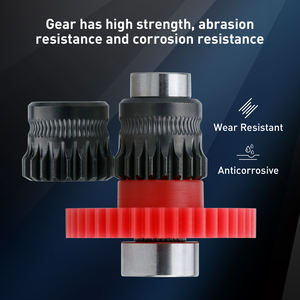 Kit d'engrenage à revêtement DLC en acier trempé amélioré à double engrenage pour Ender-3 S1/ S1 Pro/ S1 Plus/ <span class=keywords><strong>V3</strong></span> SE / <span class=keywords><strong>CR10</strong></span> Smart Pro - Product Image 3