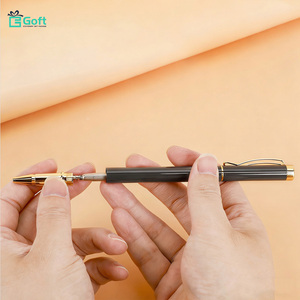 Ensemble de stylos gel style Morandi & corps en métal inoxydable & logo gravé au laser personnalisé & stylo cadeau pour affaires et publicité pour les signatures - Product Image 6