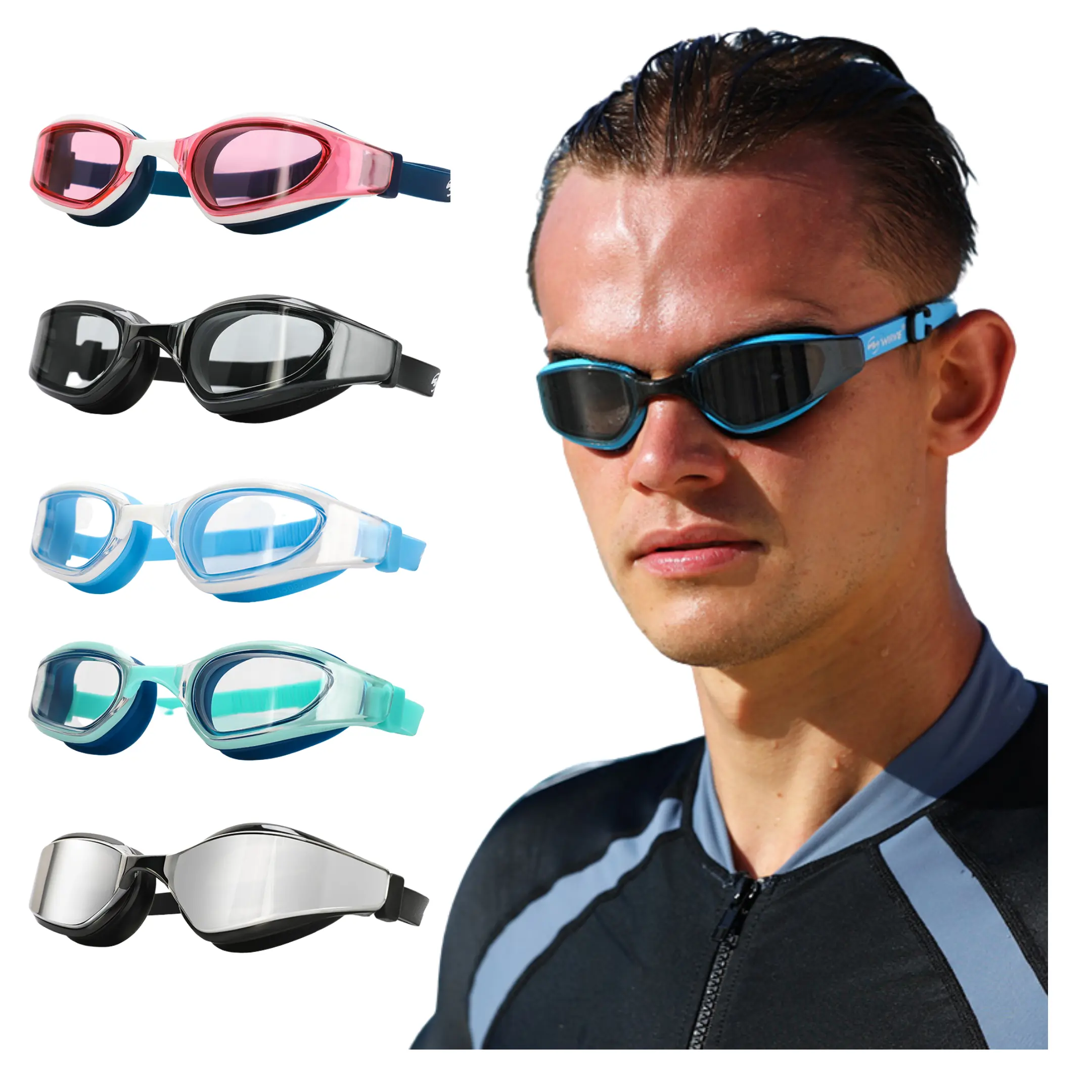 Wave custom support Swimming goggles no leaking anti fog uv protection goggles for swimming