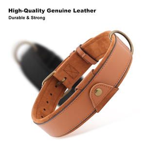 <span class=keywords><strong>Collar</strong></span> ajustable de cuero genuino para mascotas para Apple Airtag Dog Cat Funda antipérdida para AirTag Soporte de <span class=keywords><strong>collar</strong></span> de cuero - Product Image 5