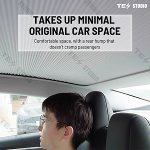 Parasol de techo para Tesla Model 3 /3 Highland 2017-2023, parasol con Control de voz, tragaluz eléctrico plegable, parasol ciego UV - Product Image 5