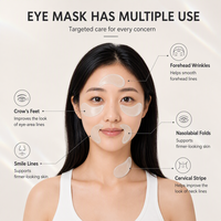 Patchs Hydrogel Contour des Yeux OEM Marque Privée GHK Cu Peptide de Cuivre Centella Caféine Acide Hyaluronique Anti-Âge Cernes et Poches