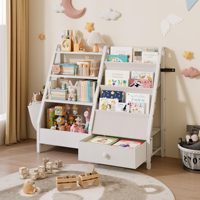 Librero Infantil Moderno Montessori Addreen de 8 Estantes, Organizador de Juguetes Multifuncional de Madera para Bebés y Niños Pequeños, para el Aula