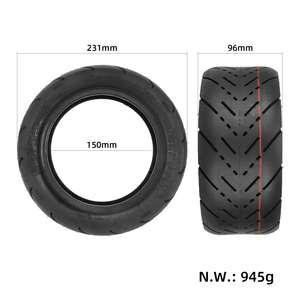 NAIPUTUN 10 pulgadas vacío carretera grasa E Scooter rueda neumático 90/55-6 neumático de goma plana sin cámara accesorios para Scooter Eléctrico - Product Image 6