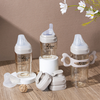 Nouveau produit pour bébés, biberon pour nouveau-né en PPSU, col large, forme carrée, mignon