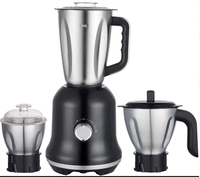 Mixeur-broyeur 3-en-1 robuste de 1200 W avec bol en acier inoxydable de 1,5 L, moteur en cuivre pur, étanche, pour usage domestique et hôtelier
