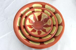 Juego de Tazones Redondos de Melamina Estilo Árabe, Diseño Personalizado, Juego de Tazones para Mezclar de Varios Tamaños, Tazones Apilables Antideslizantes - Product Image 2